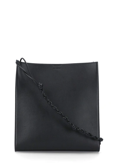 Jil Sander Tangle Medium Shoulder Bag In Black