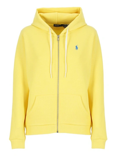 Polo Ralph Lauren Hoodie With Pony In Yellow