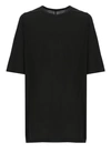 Rick Owens Porterville Tommy T In Mediumweight Cotton Jersey In Black