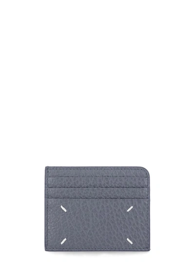 Maison Margiela Four Stitches Card Holder In Grey