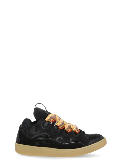 Lanvin Curb Sneakers In Black