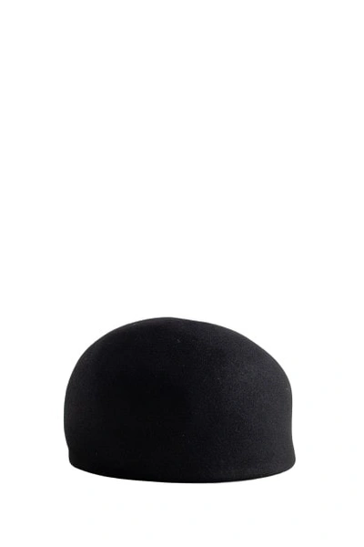 Horisaki Rabbit Fur Felt Hat In Black