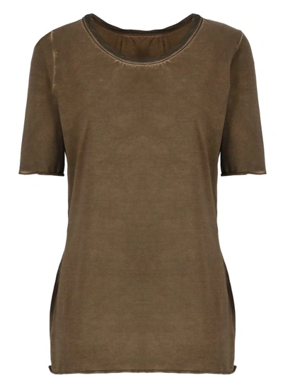 Uma Wang Tina Cotton T-shirt In Brown