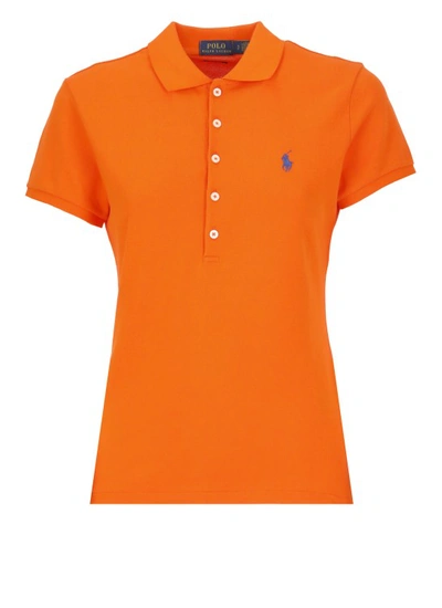 Polo Ralph Lauren Polo Shirt With Pony Logo In Orange