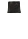 Khaite The Jett Leather Miniskirt In Black