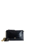 TOM FORD SHINY STAMPED CROCODILE LEATHER BAG