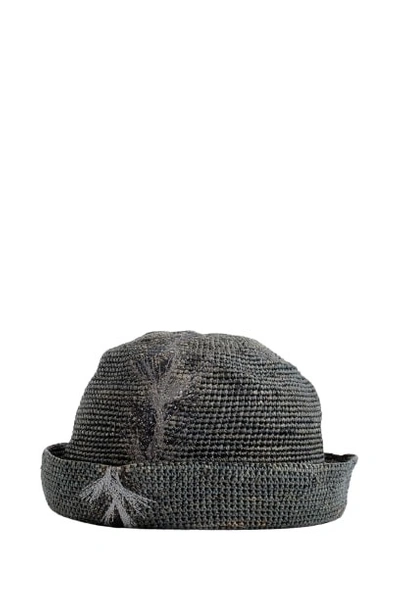 Horisaki Toquilla Straw Hat In Grey