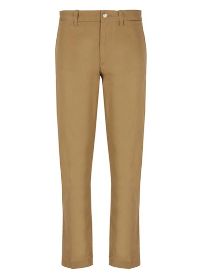 Polo Ralph Lauren Brown Cotton Trousers In Neutrals