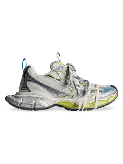 Balenciaga Women's 3xl Sneaker  In White/yellow/blue In White Yellow