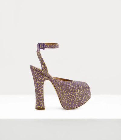 Vivienne Westwood Vargas Elevated Sandal In Lilac-yellow