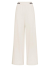 BRUNELLO CUCINELLI WOMEN'S STRETCH LIGHTWEIGHT FRENCH TERRY LOOSE TROUSERS