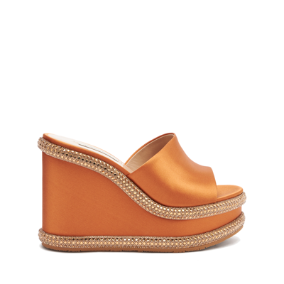 Casadei Jasmine Stratosphere - Woman Wedges And Slides Honey And Topazio 40