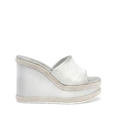 Casadei Jasmine Diadema Wedge - Woman Wedges And Slides Silver 39