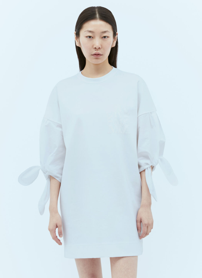 Max Mara Poplin T-shirt Dress In White
