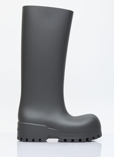 Balenciaga Bulldozer Rain Boots In Black