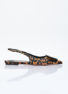 Jacquemus Pointed Flat Shoes In Brown