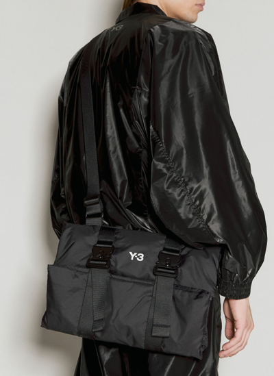 Y-3 Folded Crossbody Bag In Black