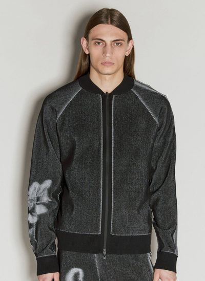 Y-3 Gfx Knit Cardigan In Black