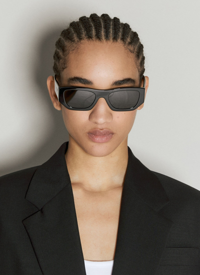 Prada Pr 17ws Rectangular-frame Acetate Sunglasses In Black