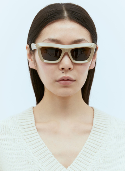 Bottega Veneta Classic Cat Eye Sunglasses In Neutral