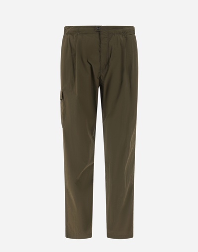 Herno Ultralight Crease Trousers In Light Military