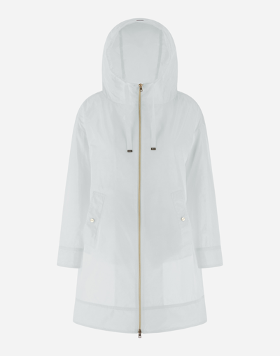 Herno New Techno Taffeta' Parka In White