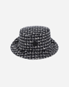 Herno Trend Tweed Hat In Black