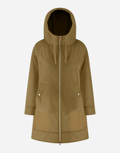 Herno New Techno Taffeta' Parka In Sand