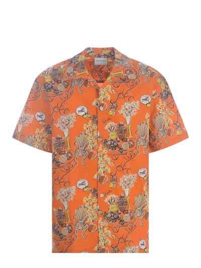 Drôle De Monsieur Shirt Drole De Monsieur Terasse Made Of Cotton In Orange