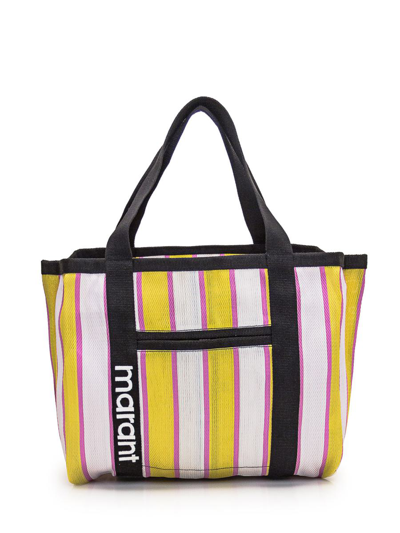 Isabel Marant Darwen Shopper Bag -  - Nylon - Yellow In Multicolor