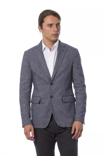 Verri Blue Polyester Blazer In Gray