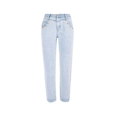 Yes Zee Cotton Women High-waisted Women's Jeans In Blue
