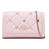 LOVE MOSCHINO PINK ARTIFICIAL LEATHER CROSSBODY BAG
