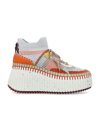 Chloé Baskets Compensées Nama Femme Brun Taille 40 100% Cuir De Veau, Polyester, Polyuréthane Thermoplasti In Autumn Sunset