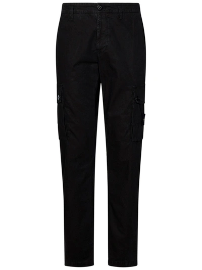 Stone Island Pantaloni  In Nero