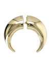 Marine Serre Regenerated Single Moon Earring In Gold