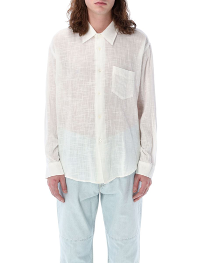 Our Legacy Coco Cotton-voile Shirt In Off White Air Cotton