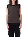 Our Legacy Reversible Gravity Tank In Black Chocolate