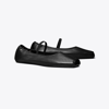 Tory Burch Runway Ballerina Shoes In Perfect Black/perfect Black