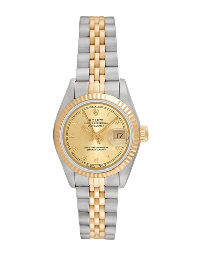 Rolex Women's Datejust Watch, Circa 1990s (authentic ) In Multi