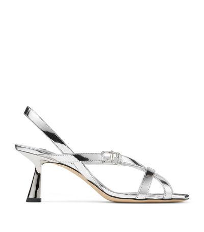 Jimmy Choo Jess 65mm Sandals In Silver