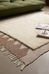 URBAN OUTFITTERS WILSON WOOL WOVEN & TUFTED RUG IN WHITE AT URBAN OUTFITTERS