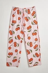 URBAN OUTFITTERS CHERRY TOSSED ICON LOUNGE PANT IN PINK, MEN'S AT URBAN OUTFITTERS