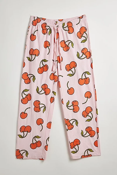 Urban Outfitters Cherry Tossed Icon Lounge Pant In Pink, Men's At
