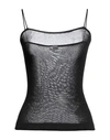 Eleventy Woman Top Black Size Xs Viscose, Polyamide In Black