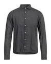 Rossopuro Man Shirt Grey Size 15 ½ Linen