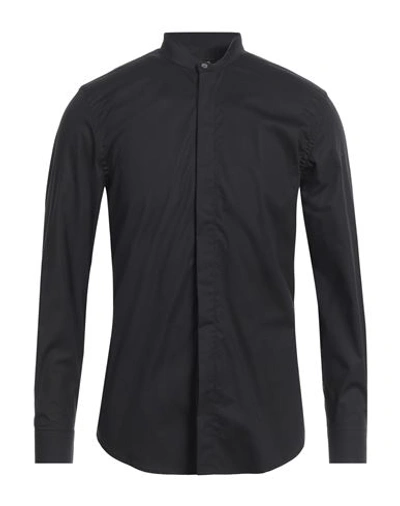 Dondup Man Shirt Black Size S Cotton, Elastane