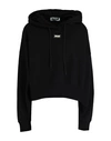 Msgm Woman Sweatshirt Black Size Xs Cotton, Polyester In Black