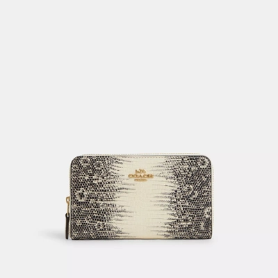 Coach Outlet Medium Id Zip Wallet In White