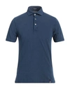 Drumohr Man Polo Shirt Blue Size S Cotton